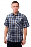Мужская рубашка шотландка короткий рукав "Эконом" (Фото 3)