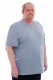 Мужская футболка КУЛИРКА - V ( BIG плюс) D3100 (Серый) (Фото 1)