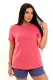 Женская футболка КУЛИРКА (Розовый) (Фото 1)